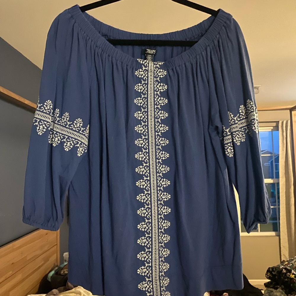 Chaps print blouse